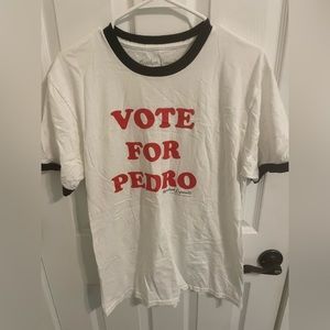 Napoleon Dynamite “Vote for Pedro” Short Sleeve Shirt, Size M